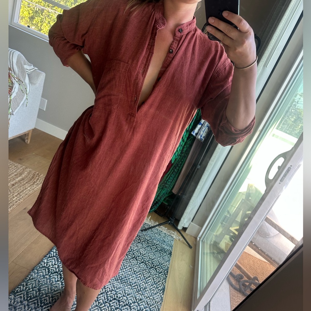 Rust Red Tunic Dress